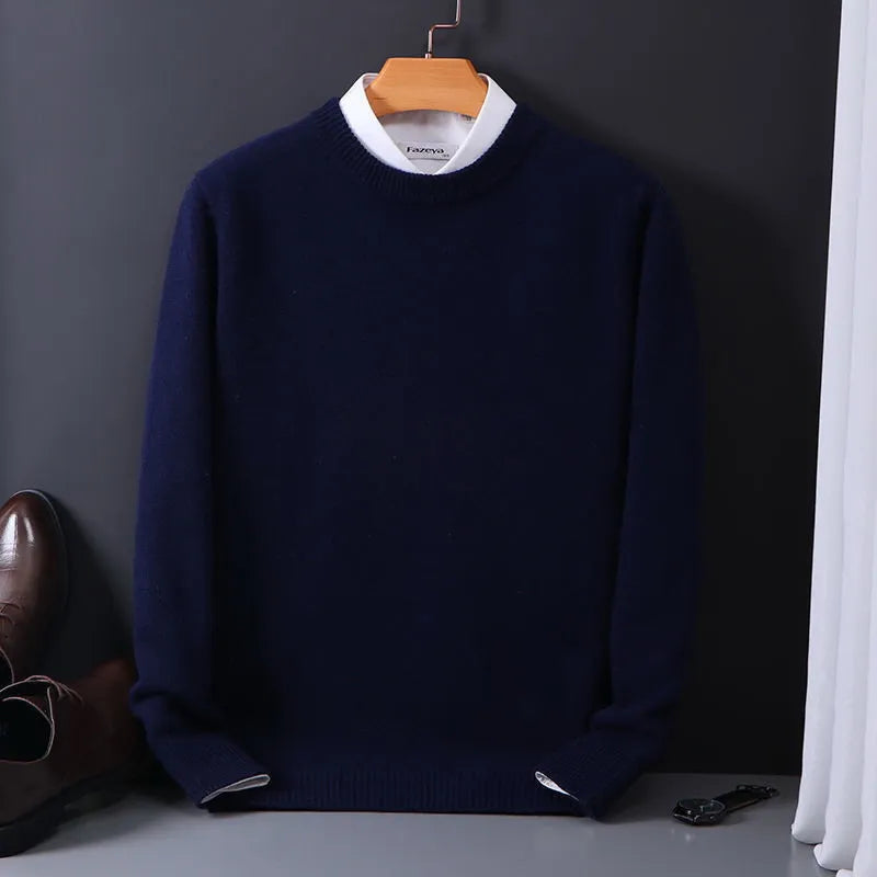 Christian | Herren Frühlings Klassischer Rundhals Pullover