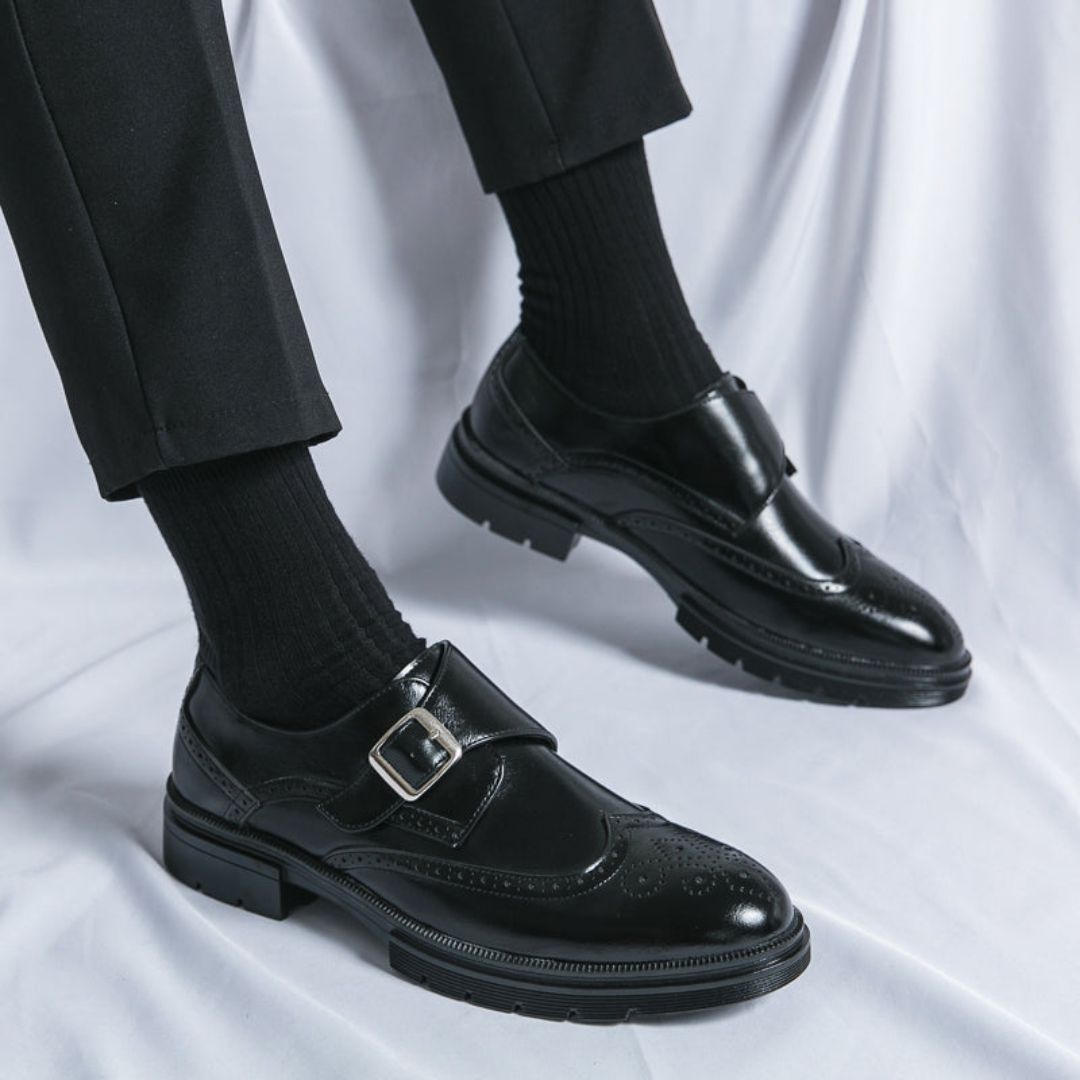 Malte | Herren Frühling Monk Strap Elegante Schuhe