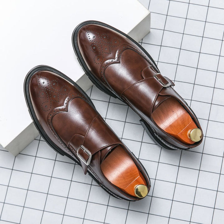 Malte | Herren Frühling Monk Strap Elegante Schuhe