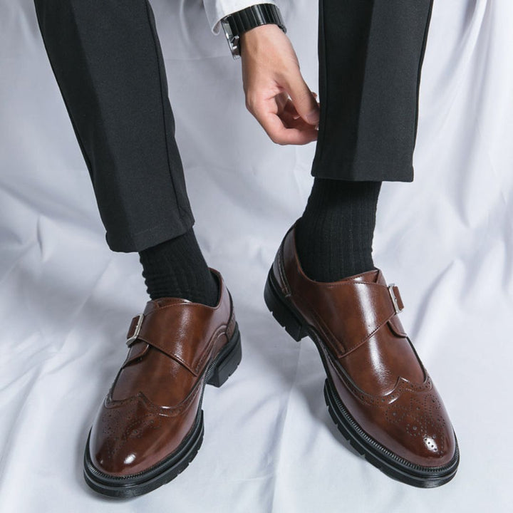 Malte | Herren Frühling Monk Strap Elegante Schuhe