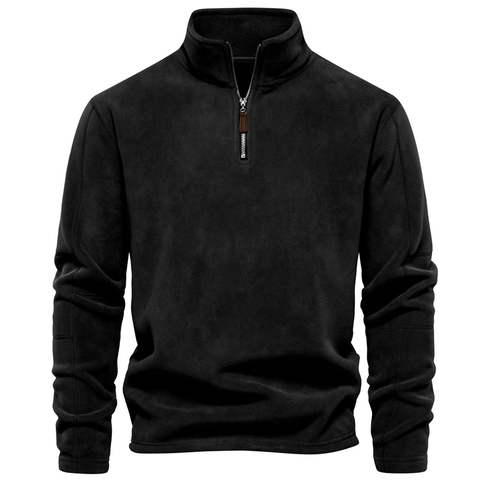 Bruno | Herren Klassisches Sweatshirt mit Viertelreißverschluss am Kragen