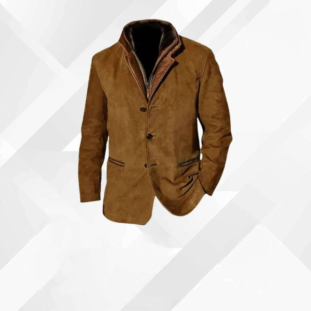 Martin | Herren Klassische Lässige Jacke mit Knopfleiste vorne