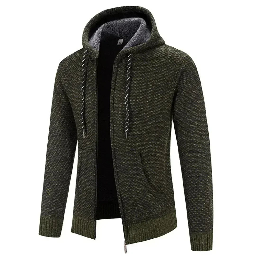Lucas | Herren Winter Strick Zip-Hoodie Jacke