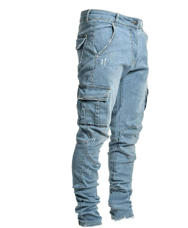Dominic | Herren Trendige Cargohose mit schmal zulaufender Passform