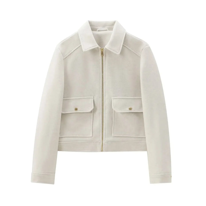Kerstin | Damen Freizeit-Jacke mit Reißverschluss und Woll-Mix