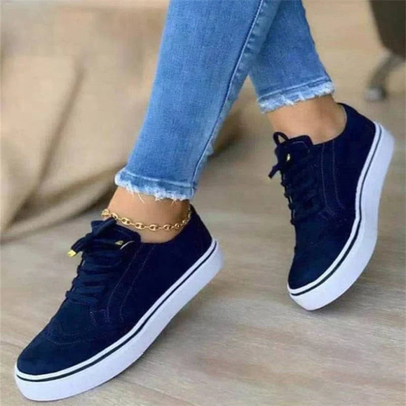 Felicia | Damen Lässige Plateau Sneakers für den Alltag