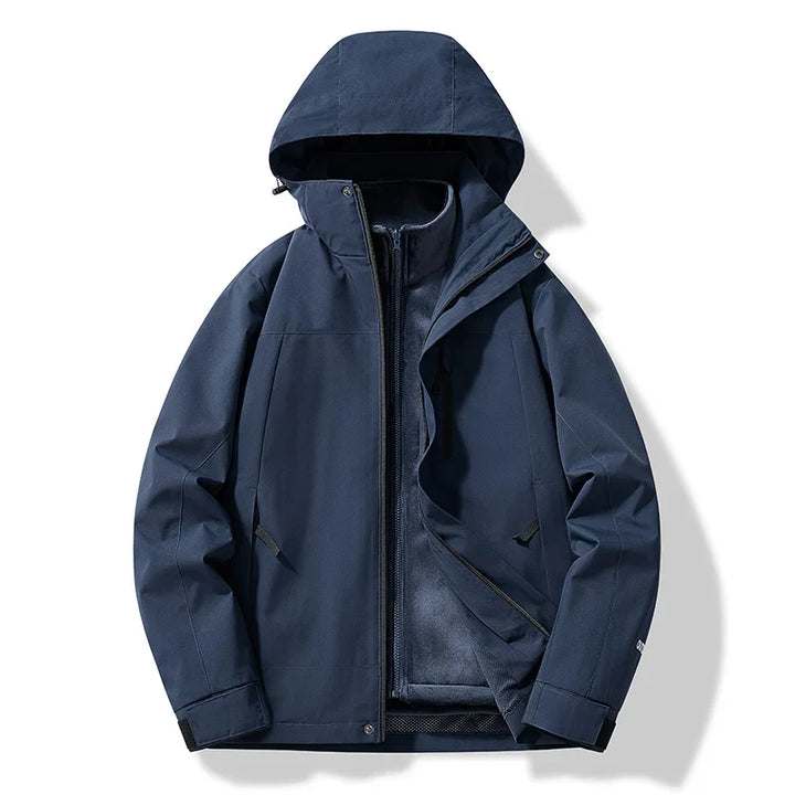 Erich | Herren Warme Winterjacke mit Kapuze