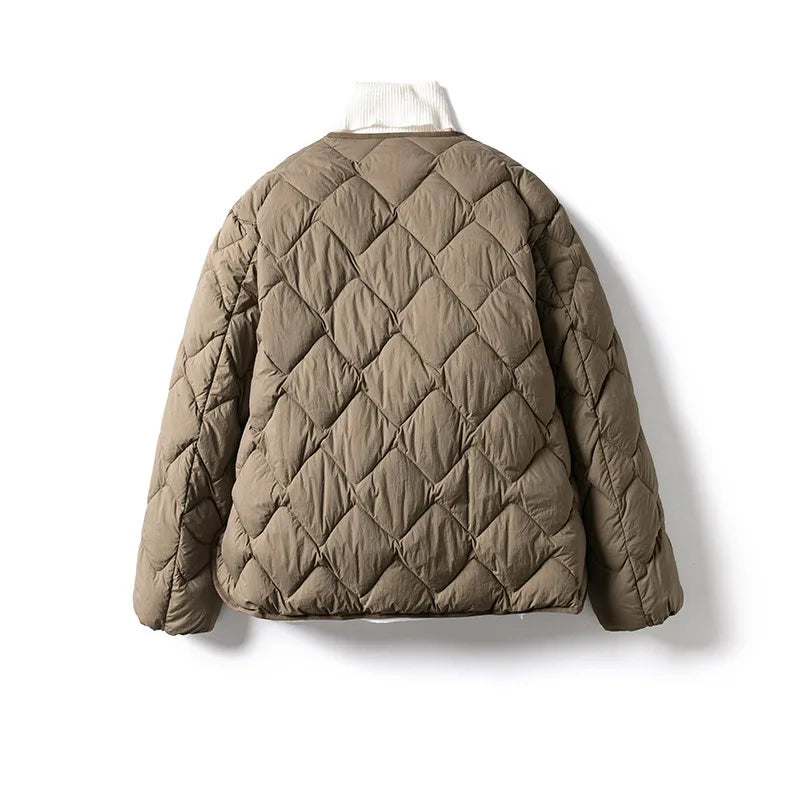 Katharina | Damen Warme Gesteppt Leichte Pufferjacke