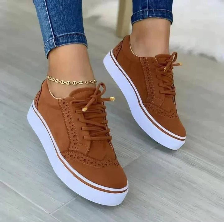 Felicia | Damen Lässige Plateau Sneakers für den Alltag