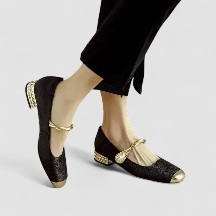 Gabriela | Damen Orthopädische Mary Jane Niedrig-Absatz-Schuhe