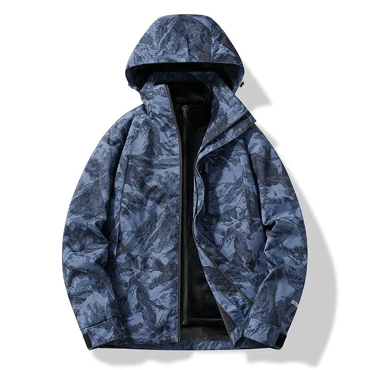 Erich | Herren Warme Winterjacke mit Kapuze