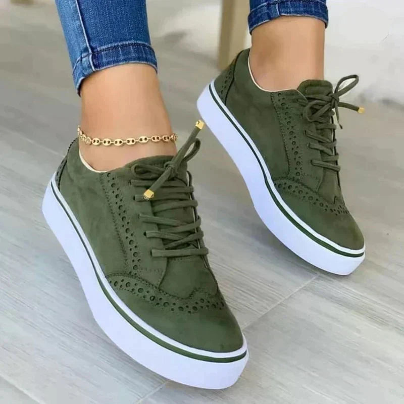 Felicia | Damen Lässige Plateau Sneakers für den Alltag