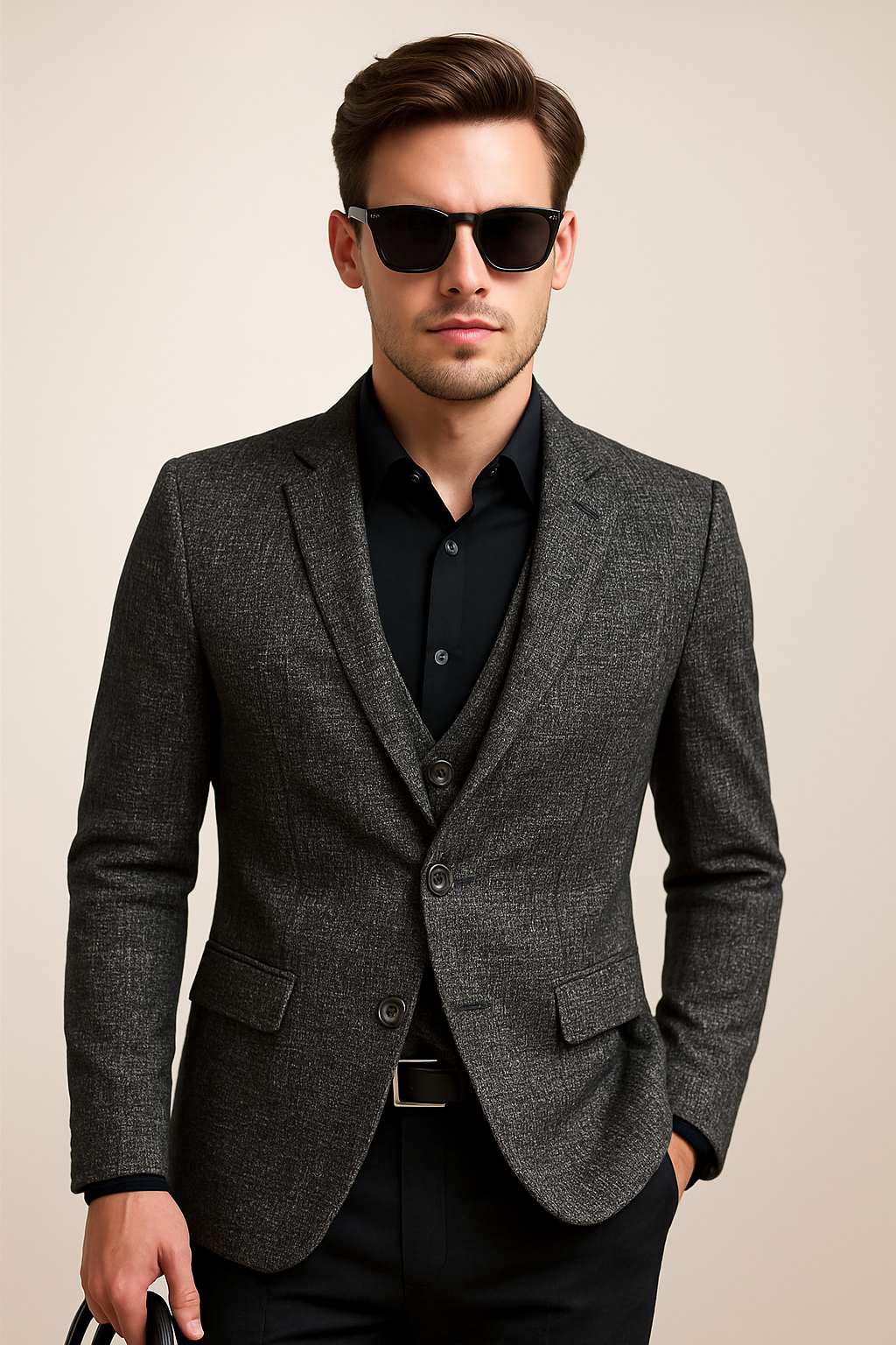 Anton | Herren Frühlings Slim Blazer Jacke