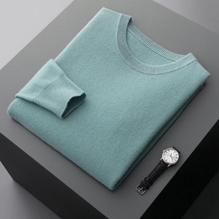Benjamin | Herren Klassischer Pullover mit Rundhalsausschnitt