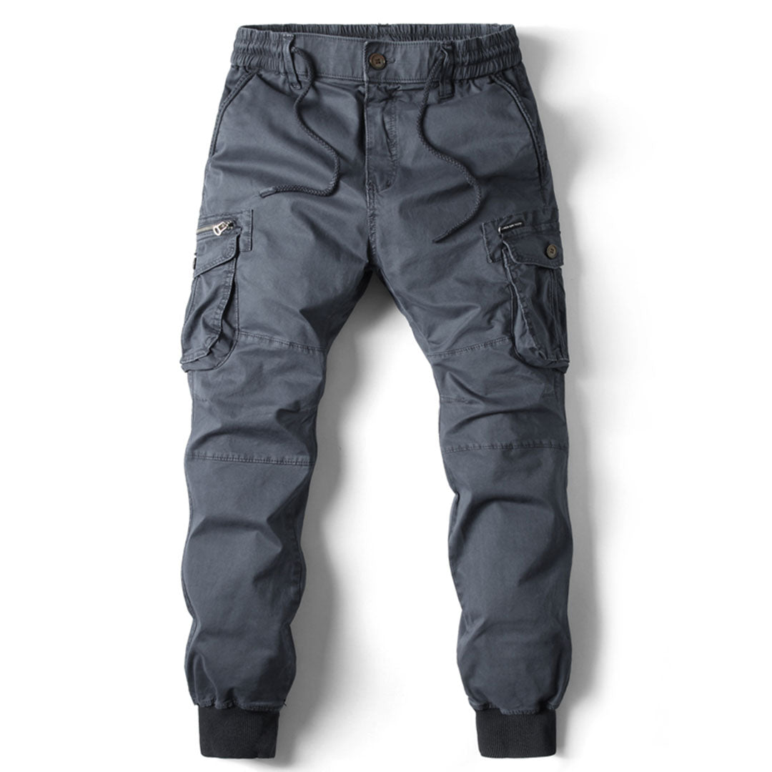 David | Herren Modische Cargohose mit schmal zulaufender Passform
