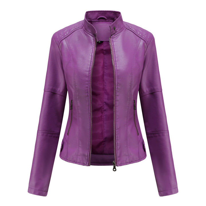 Nicole | Damen Bikerjacke mit Reißverschluss vorne