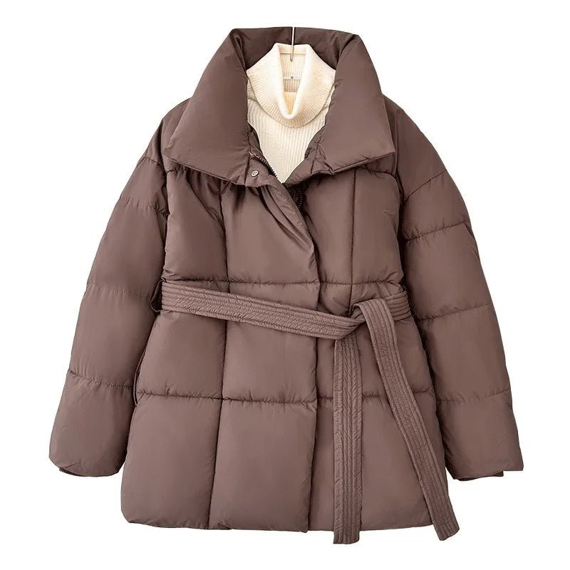 Nadine | Winter-Steppmantel für Damen mit Gürtel