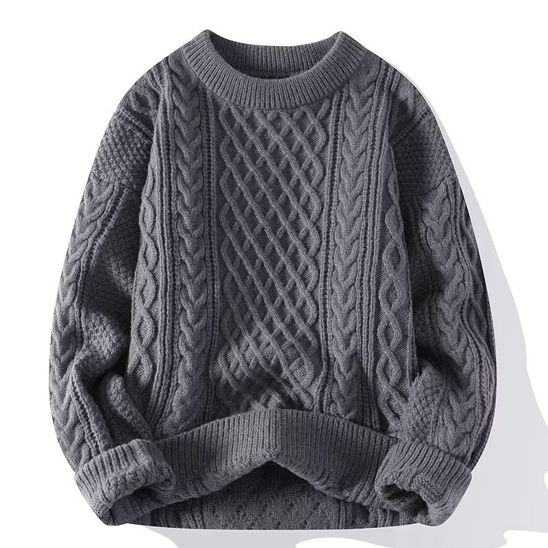 Emma | Damen Frühjahrs Strukturierter Rundhals-Pullover