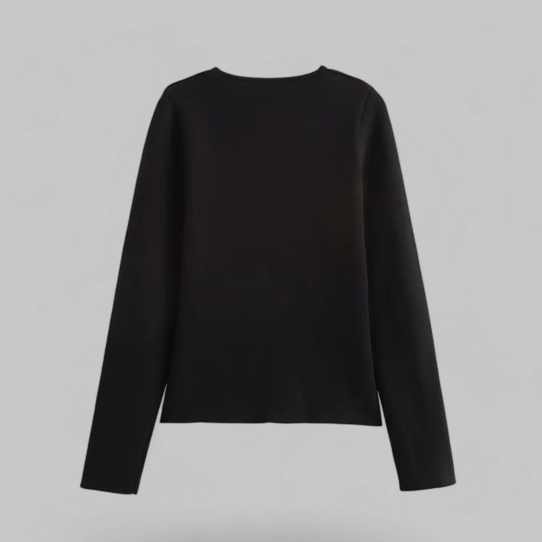 Annika | Damen Frühlings Minimalistischer Cardigan Mit Knöpfen