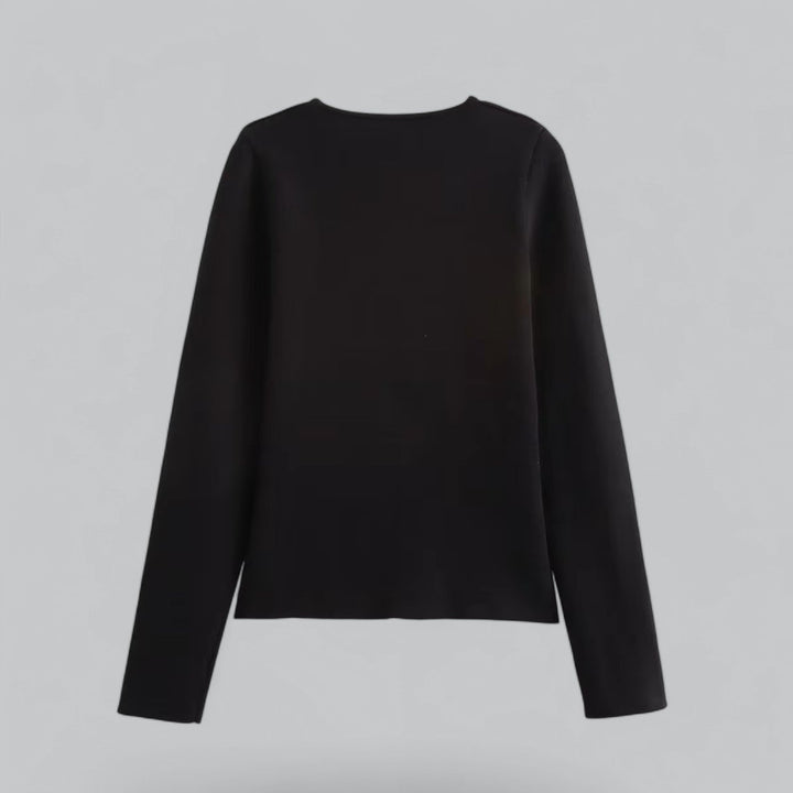 Annika | Damen Frühlings Minimalistischer Cardigan Mit Knöpfen