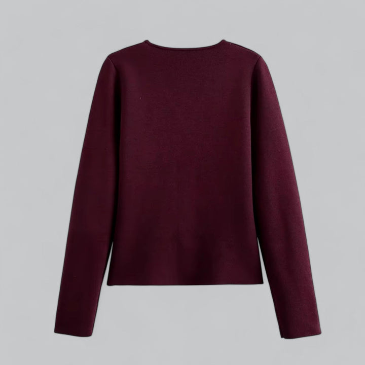 Annika | Damen Frühlings Minimalistischer Cardigan Mit Knöpfen