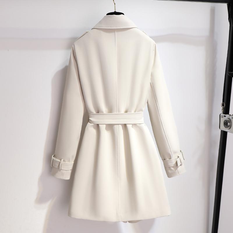 Angela | Damen Chic Trenchcoat mit langen Ärmeln