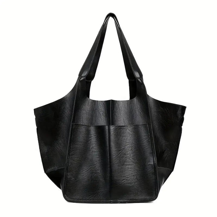 Übergroße Damen Tote Bag aus Veganleder mit Magnetverschluss