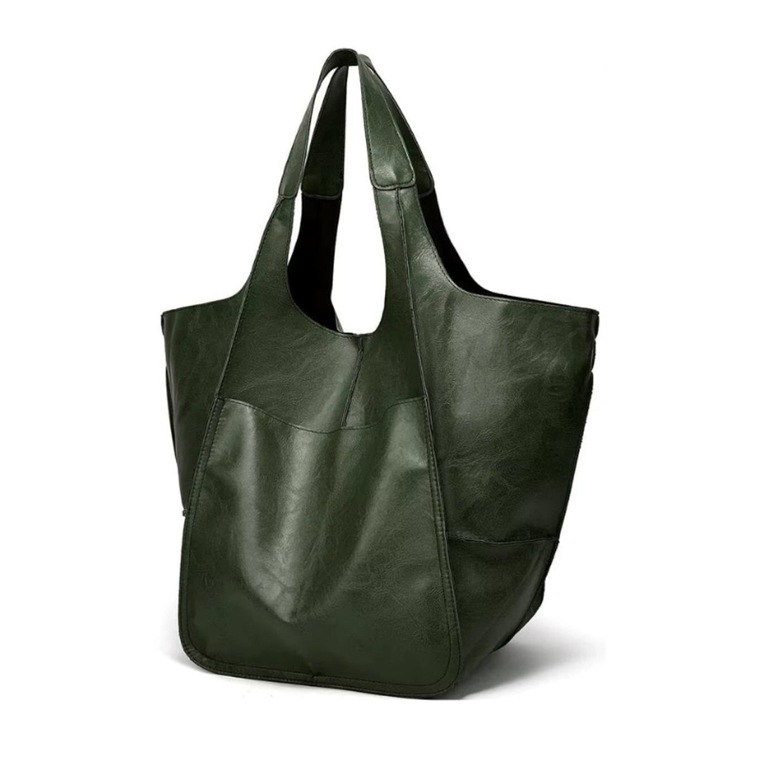 Übergroße Damen Tote Bag aus Veganleder mit Magnetverschluss