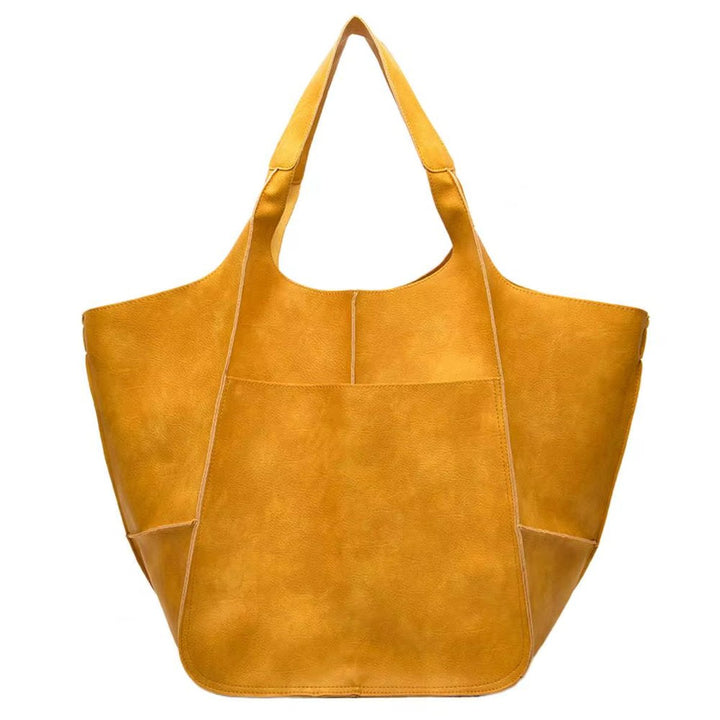Übergroße Damen Tote Bag aus Veganleder mit Magnetverschluss