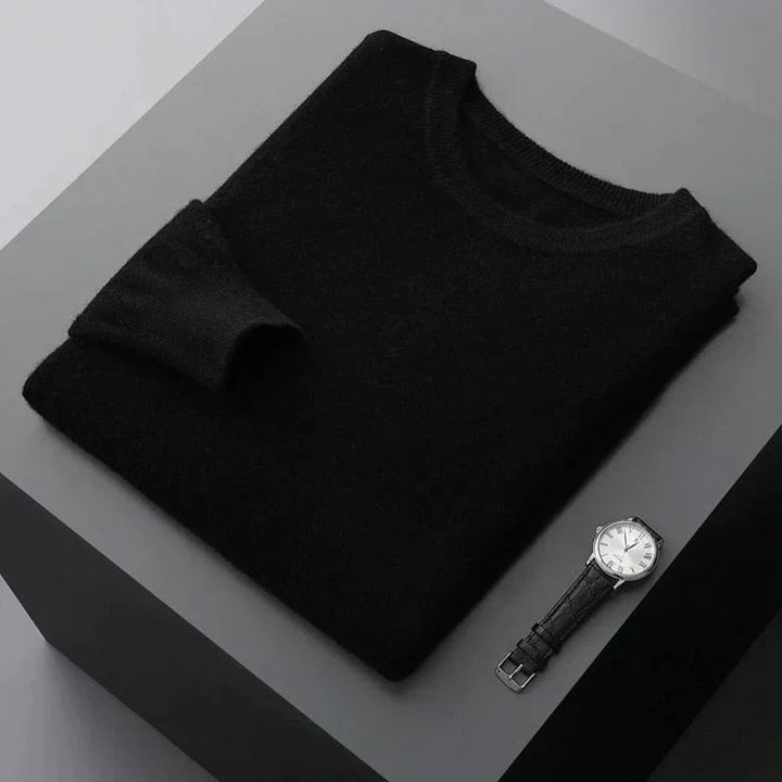 Benjamin | Herren Klassischer Pullover mit Rundhalsausschnitt