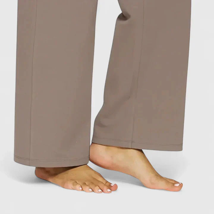 Nadine | Damen Weite Lounge-Hose mit Stretchbund
