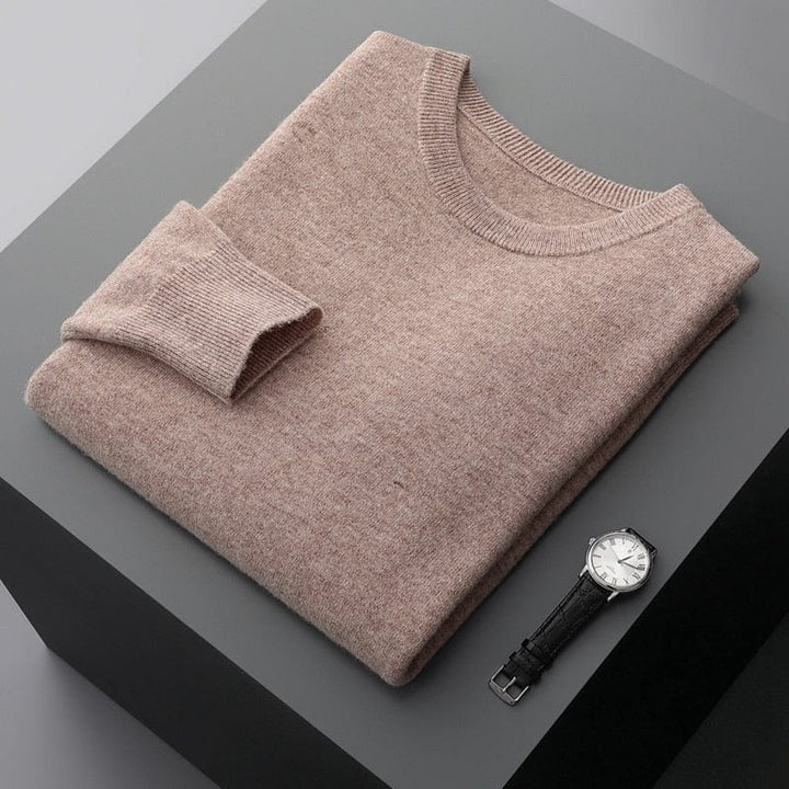 Benjamin | Herren Klassischer Pullover mit Rundhalsausschnitt