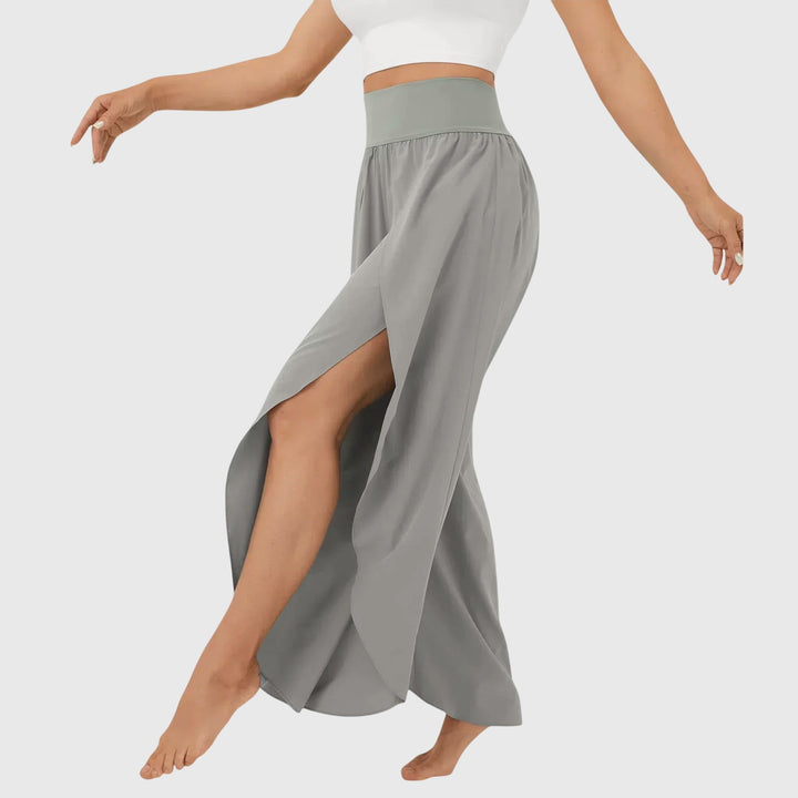Magdalena | Damen Weit geschnittene Boho-Hose mit Schlitzdesign