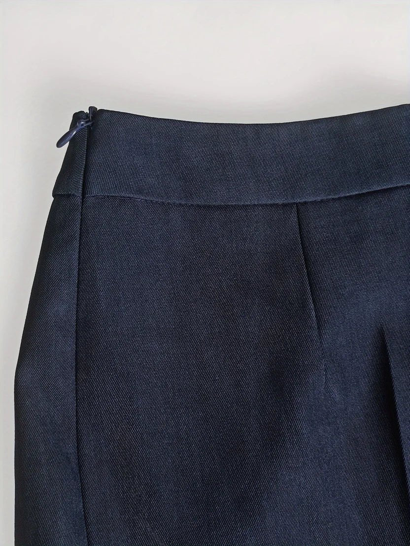 Damen Business Hosenanzug Longblazer Schlaghosen