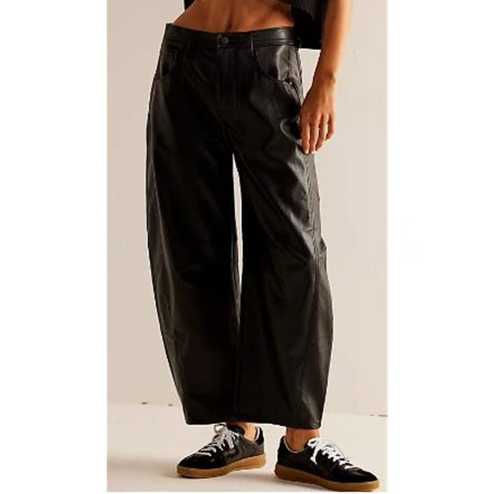 Damen High-Waist Barrel-Leg Relaxed-Fit Jeans