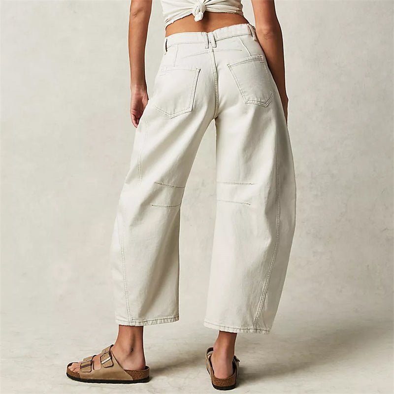 Damen High-Waist Barrel-Leg Relaxed-Fit Jeans