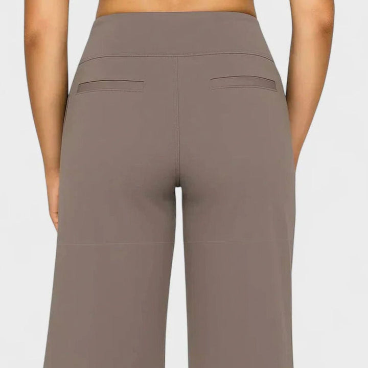 Damen Highwaist Weite Lounge-Hose mit Stretchbund