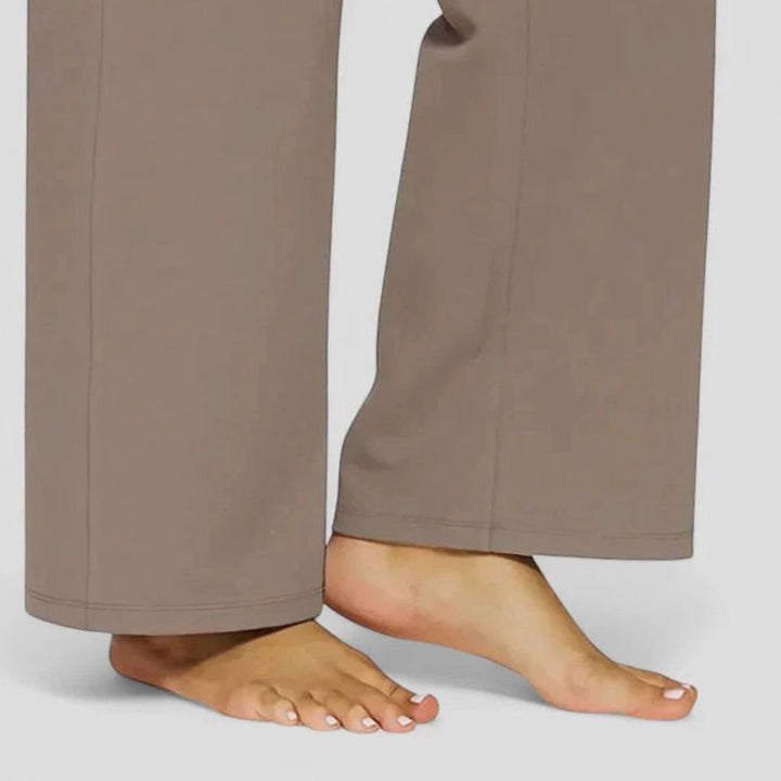 Damen Highwaist Weite Lounge-Hose mit Stretchbund