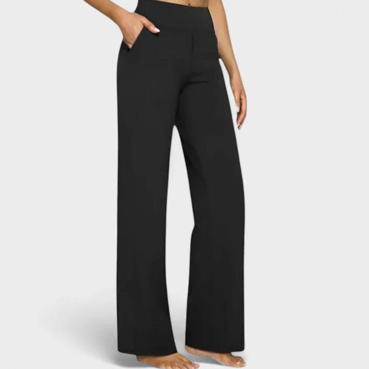 Damen Highwaist Weite Lounge-Hose mit Stretchbund
