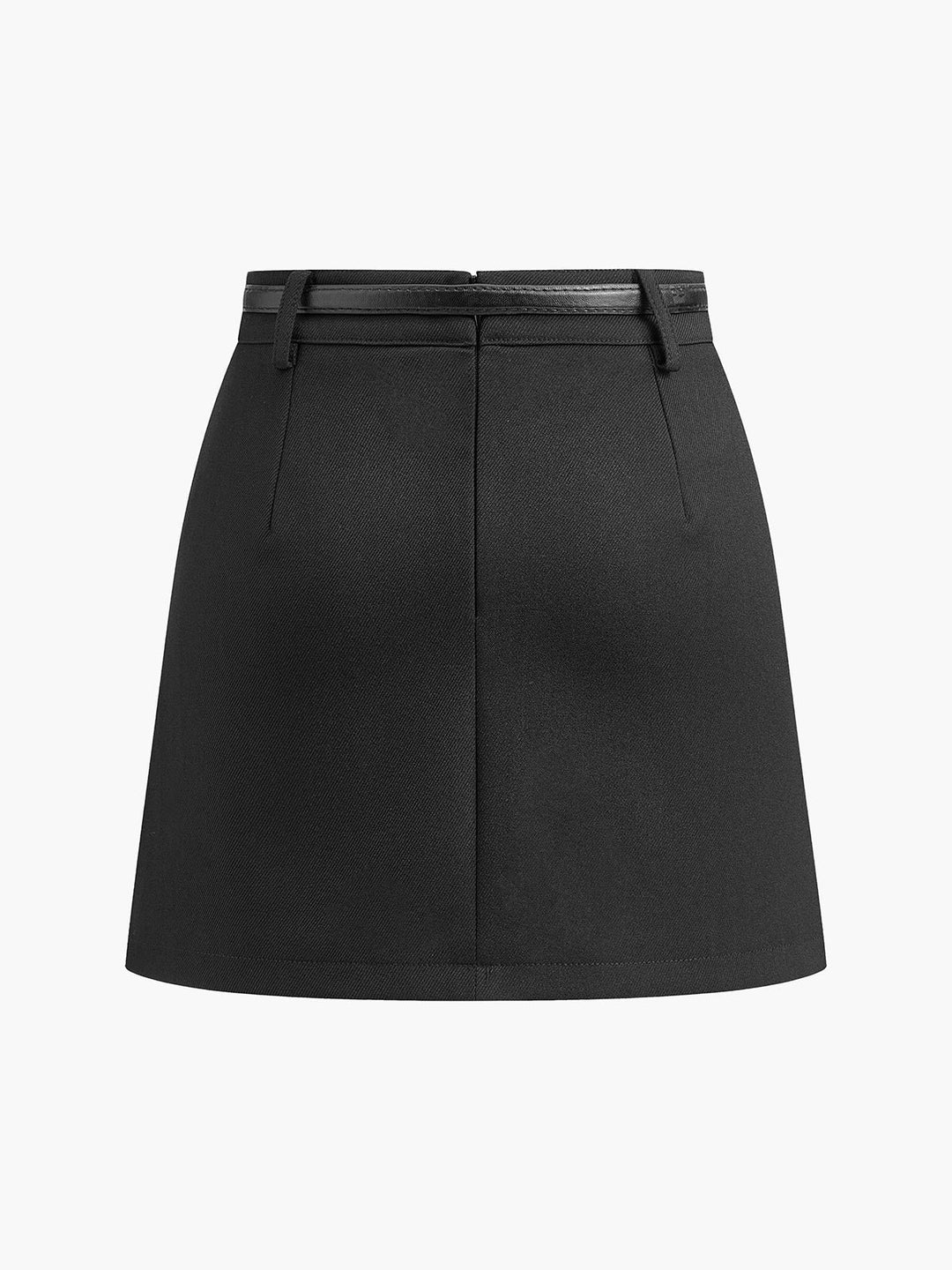 Damen Minirock mit Gürtel