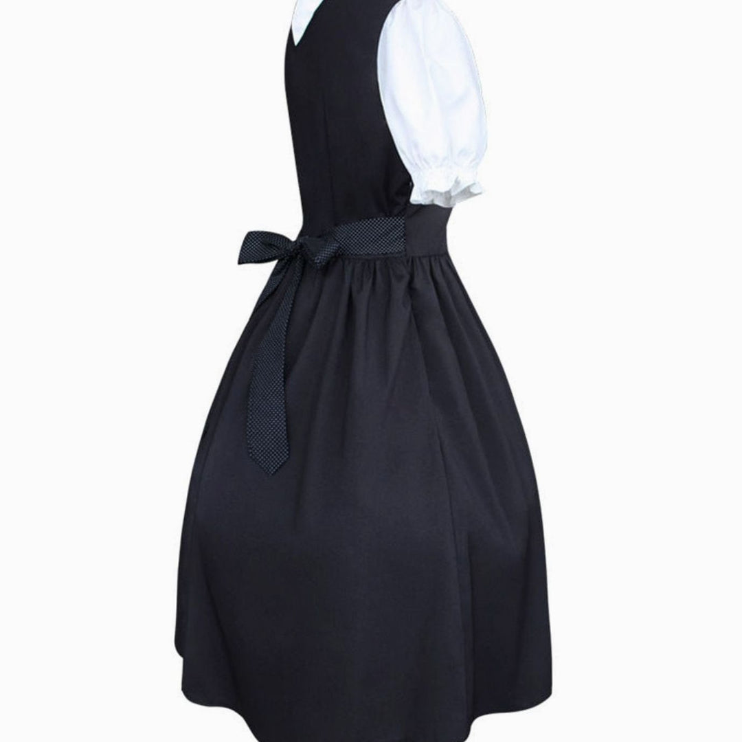 Damen Oktoberfest Dirndlkleid Traditionelles Trachtenkleid Schnürung