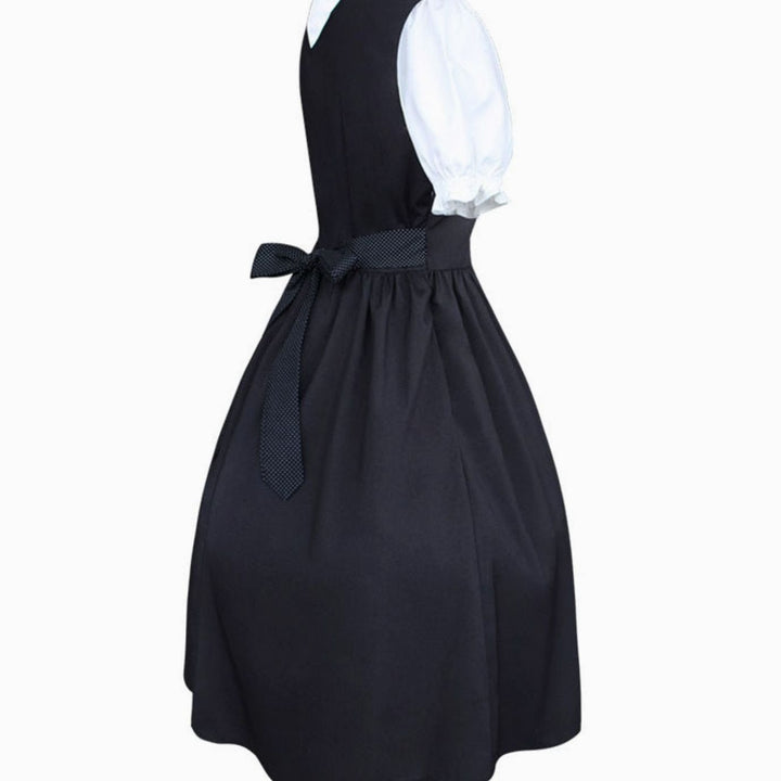 Damen Oktoberfest Dirndlkleid Traditionelles Trachtenkleid Schnürung