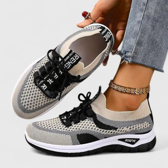 Damen Orthopädische Atmungsaktive Schnürsenkel-Lauf-Sneaker