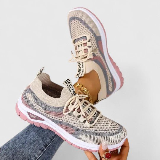 Damen Orthopädische Atmungsaktive Schnürsenkel-Lauf-Sneaker