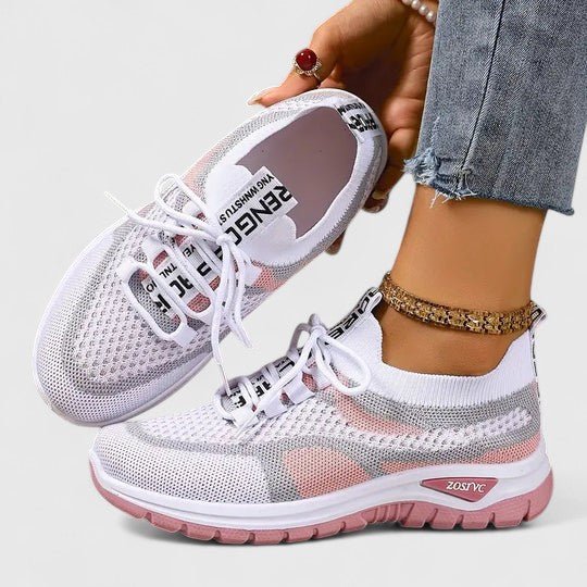 Damen Orthopädische Atmungsaktive Schnürsenkel-Lauf-Sneaker