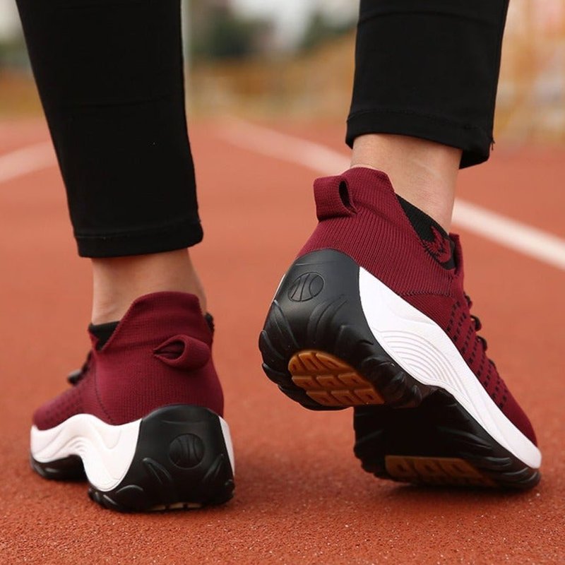 Damen Orthopädische Memory-Foam Schnürsenkel Plateau-Sneaker