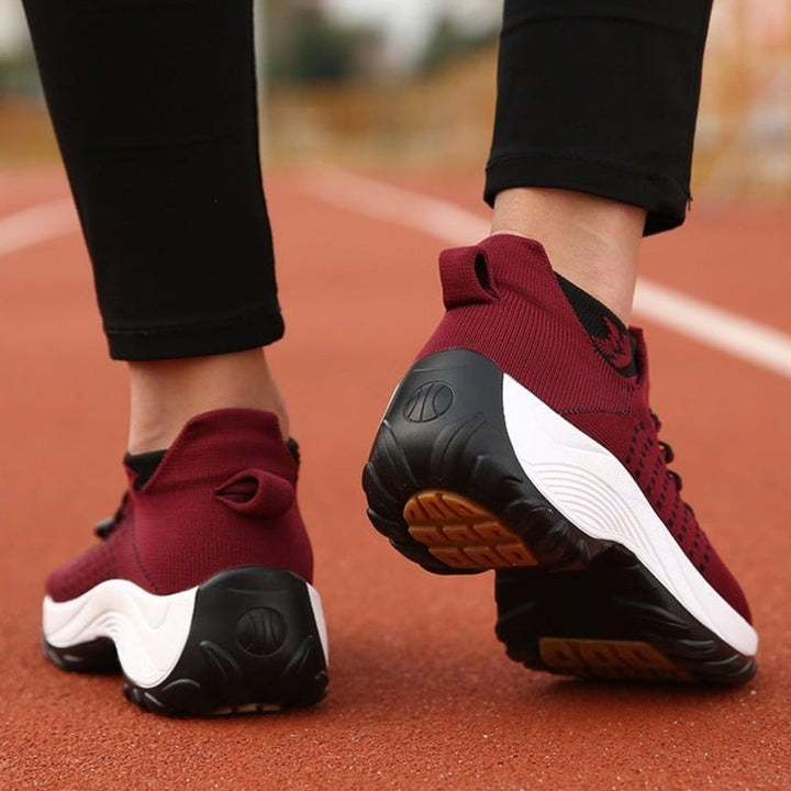 Damen Orthopädische Memory-Foam Schnürsenkel Plateau-Sneaker