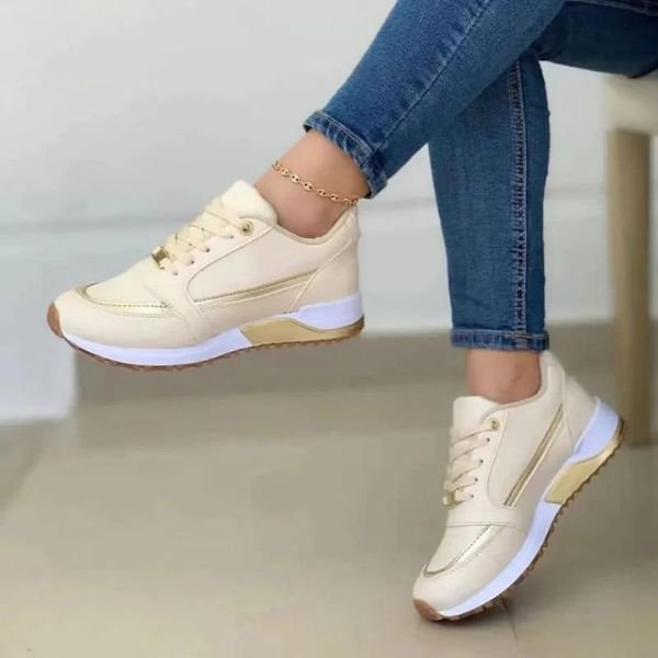 Damen Orthopädische Memory-Foam Sneaker - Goud