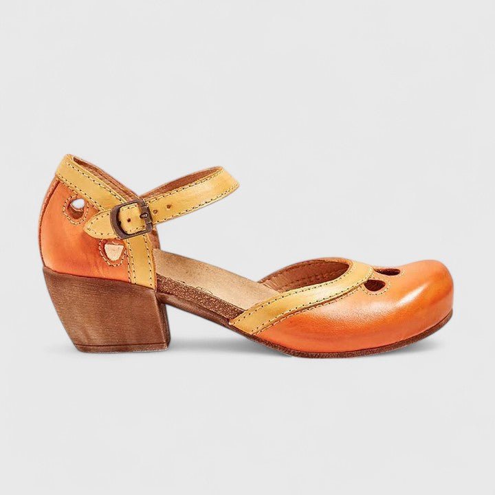 Damen Orthopädische Pumps Mary Jane Riemchen Komfort