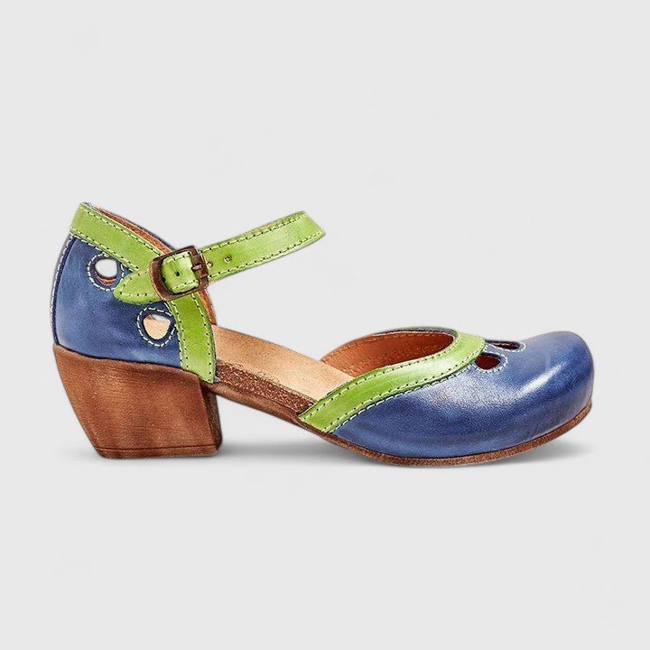 Damen Orthopädische Pumps Mary Jane Riemchen Komfort